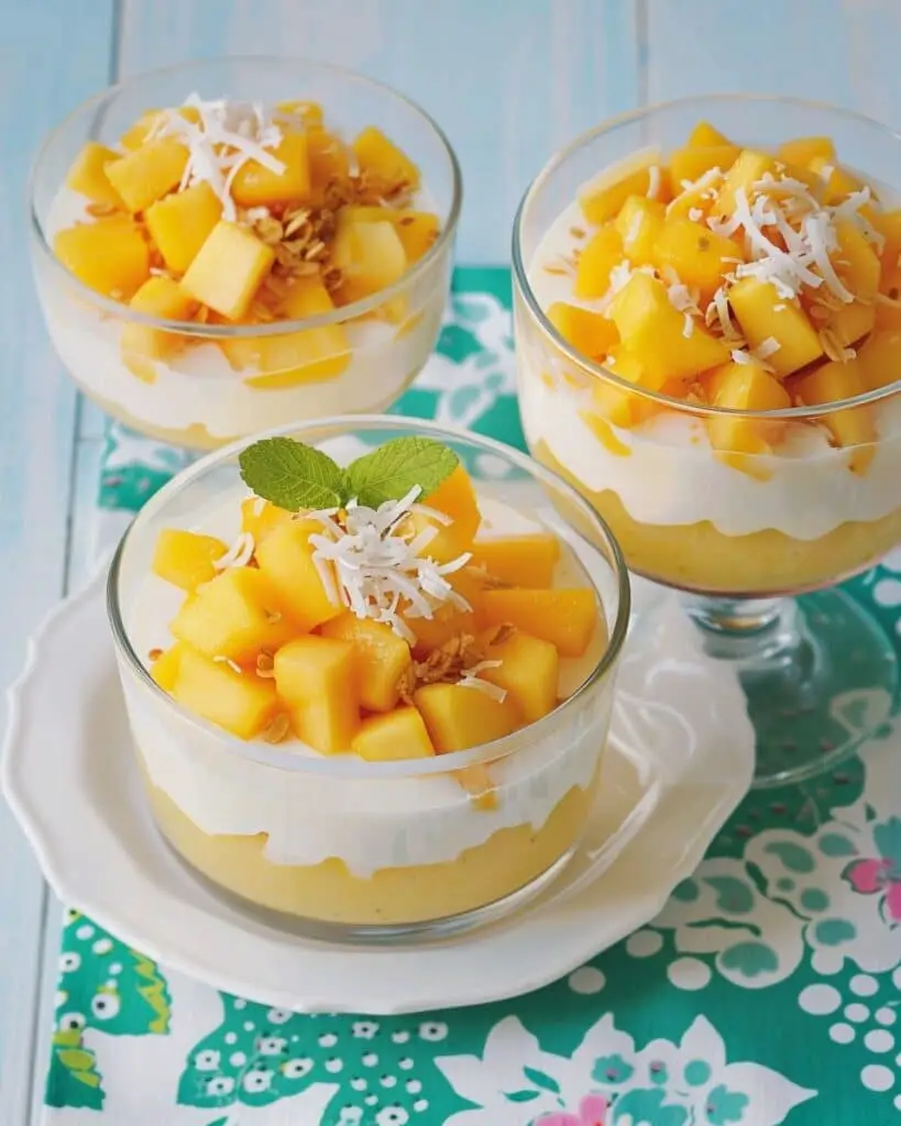 Coconut Mango Pudding