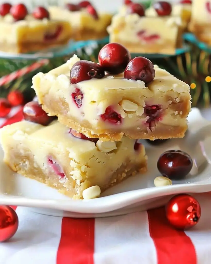 Cranberry Blondies