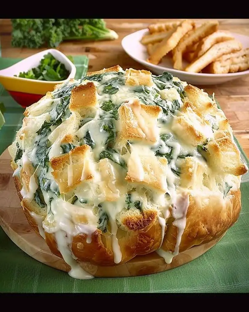 Creamed Spinach Pull-Apart Bread