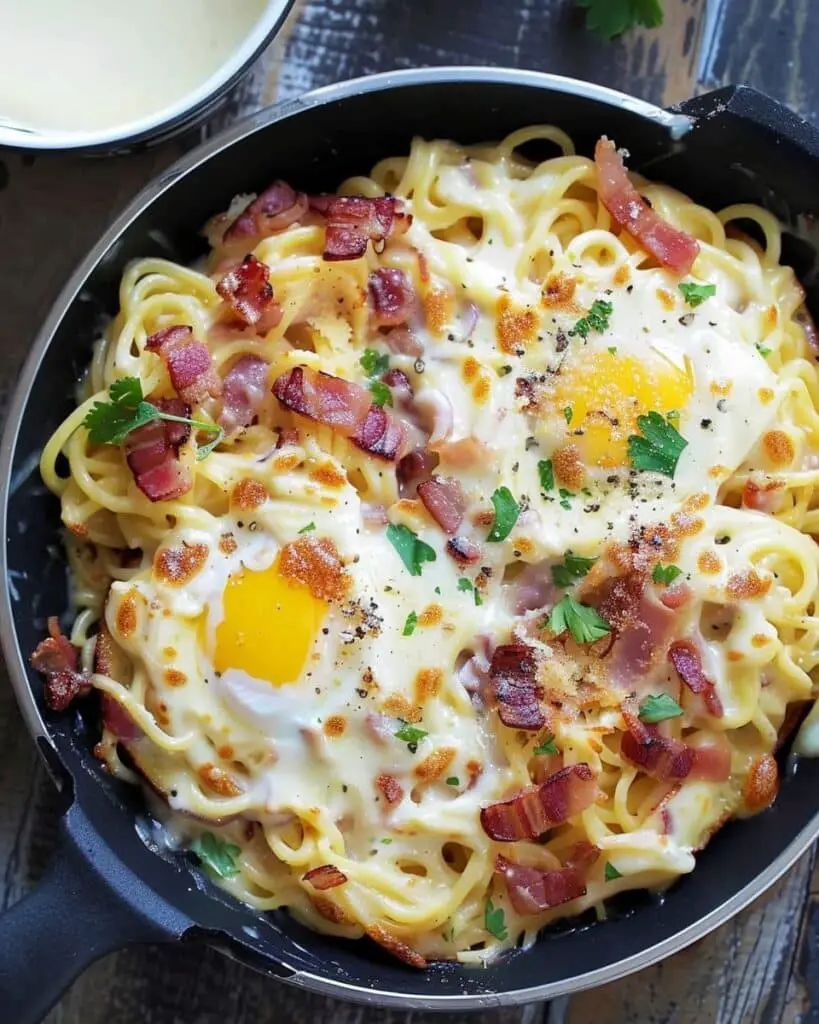 Creamy Buldak Ramen Carbonara Recipe