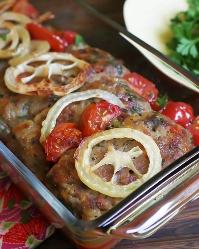Kafta Bil Sanieh (Lebanese Baked Kafta)