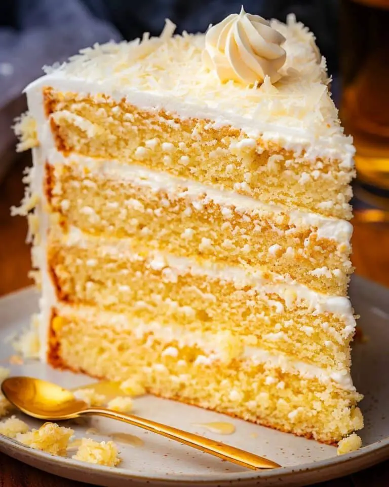 Layered Cornbread Cake with Whipped Honey Butter Frosting