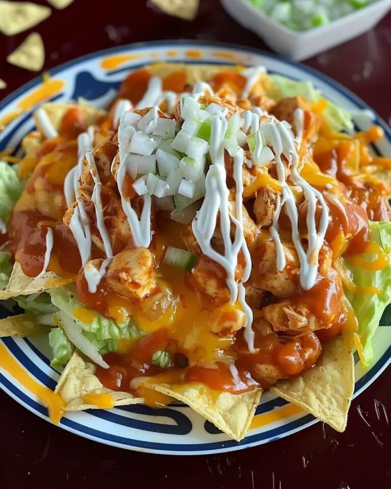 Loaded Chicken Nachos with Crushed Nacho Chips