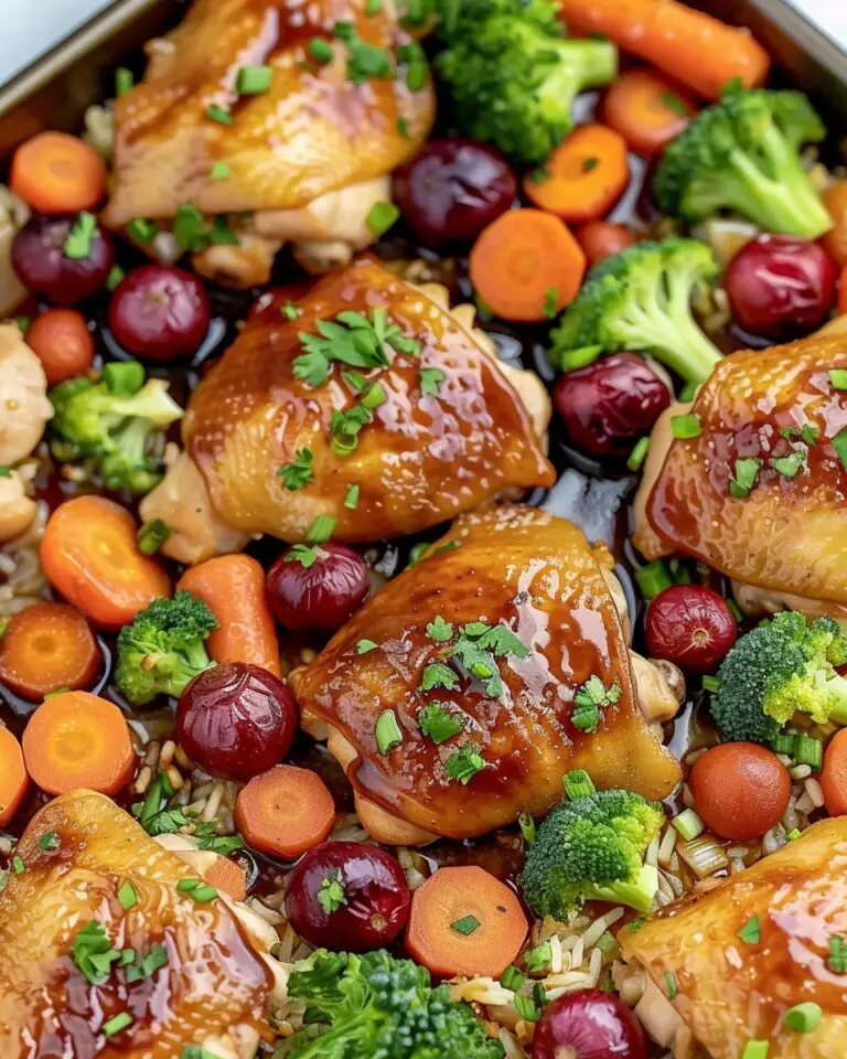Maple Dijon Sheet Pan Chicken Thighs with Veggies