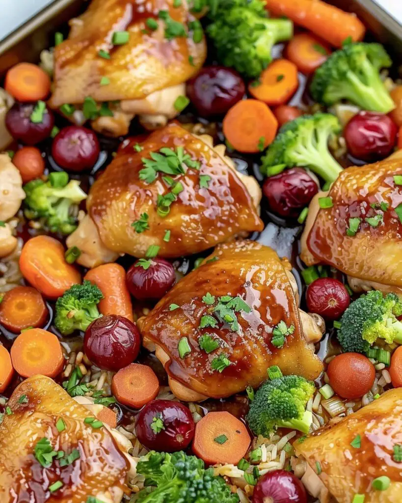 Maple Dijon Sheet Pan Chicken Thighs with Veggies