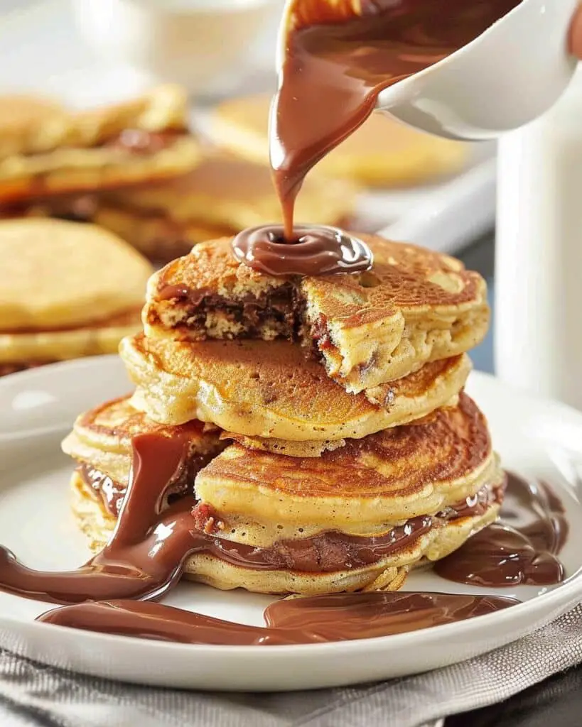 Nutella Stuffed Pancakes