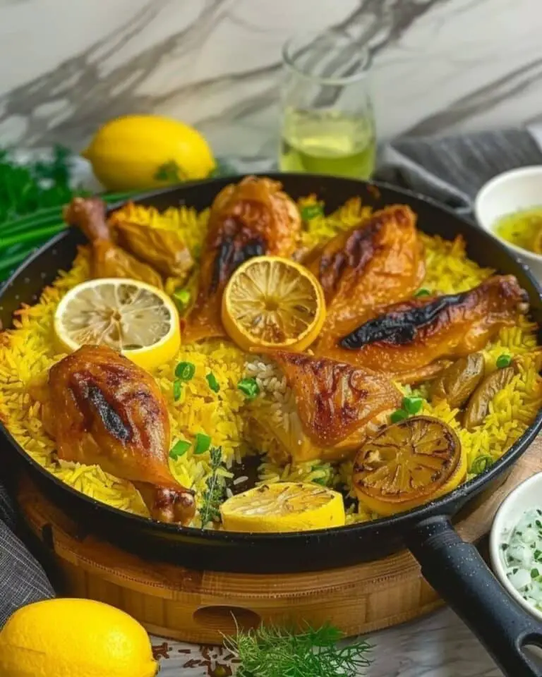 One-Pan Chicken and Rice with Preserved Lemon