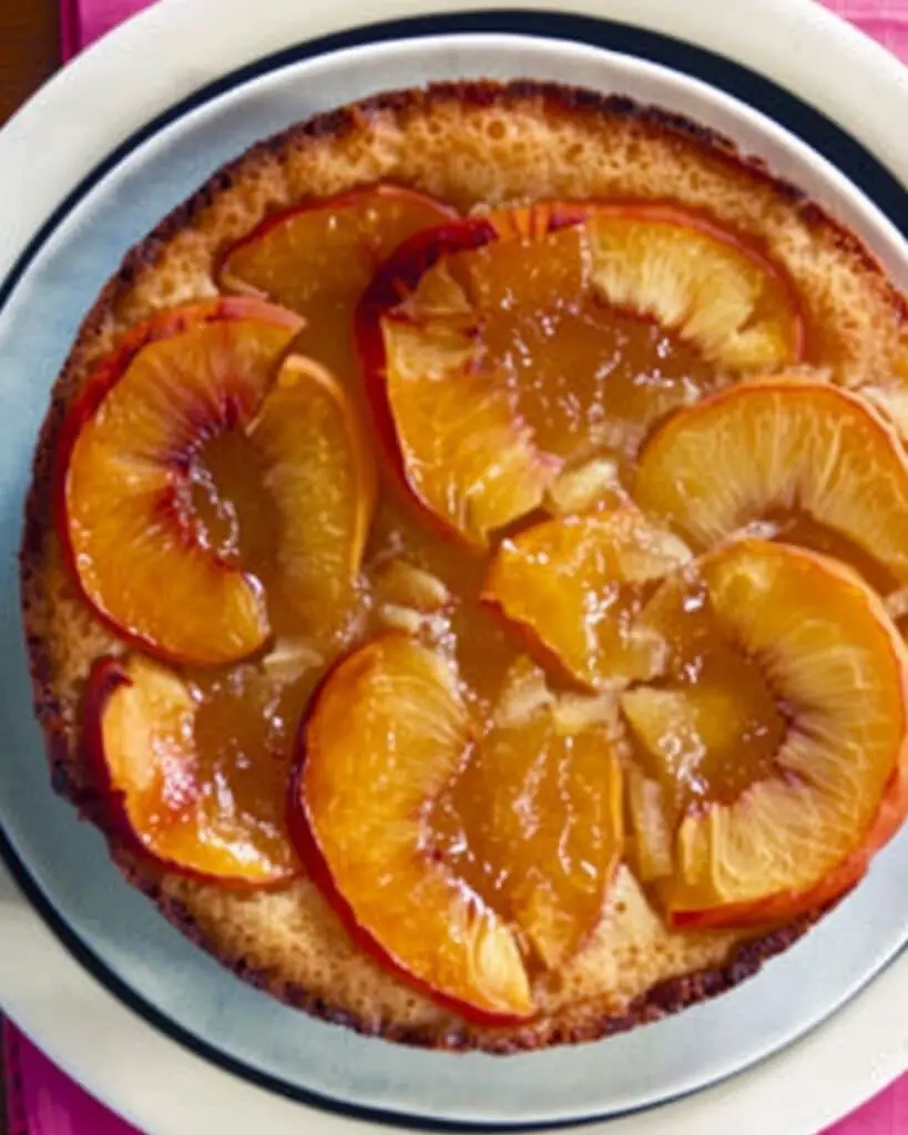 Peach Upside Down Cake (Brown Butter)