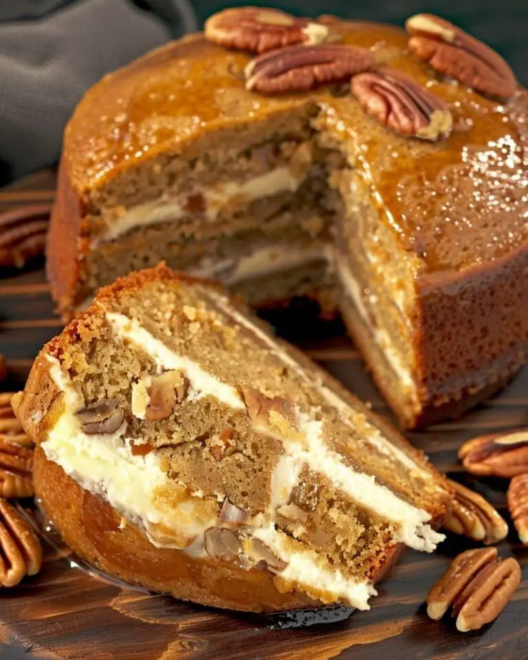 Pecan and Cane Syrup Cake