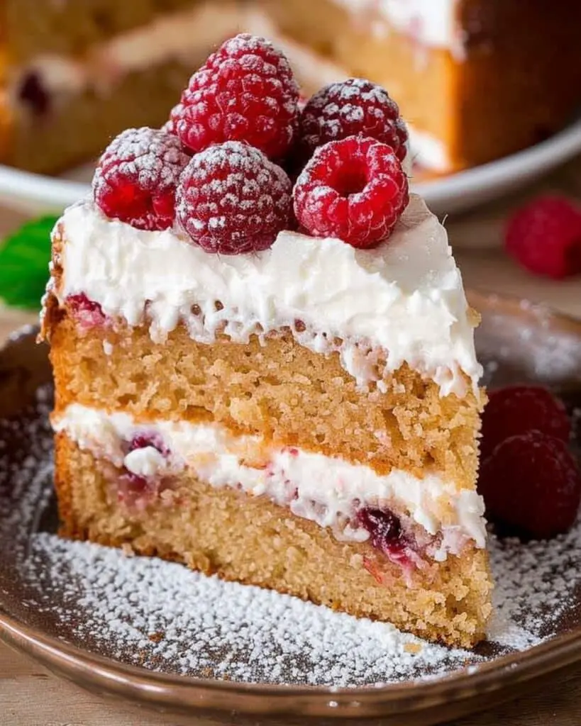 Protein Raspberry Lemon Cake