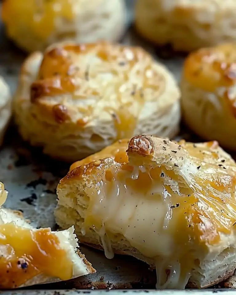 Cheesy Stuffed Biscuit Bites with Gooey Mozzarella