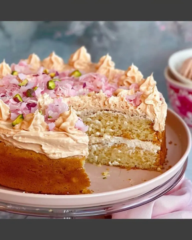 Rose & Pistachio Milk Cake