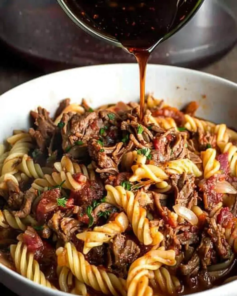 Slow Cooker Lamb and Pasta