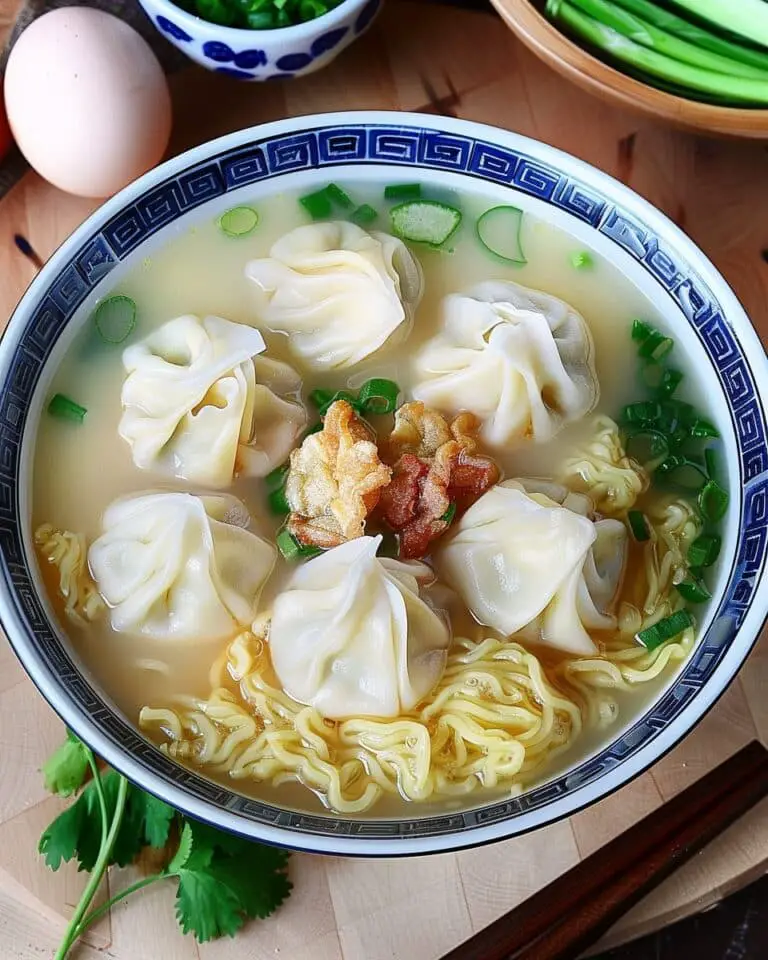 Wonton Egg Noodle Soup