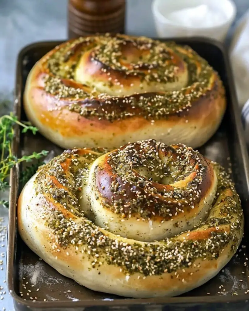 Zaatar Swirl Bread