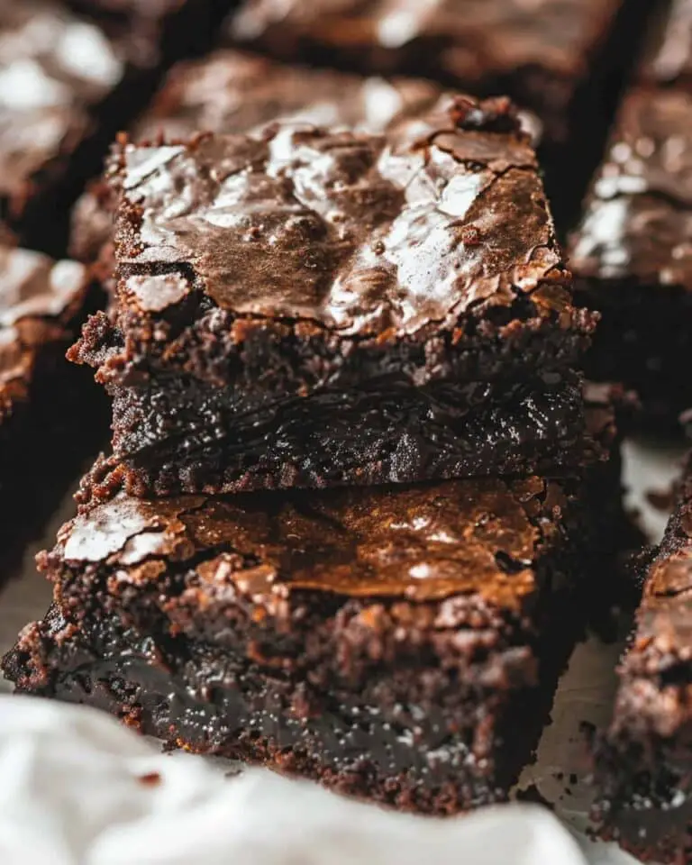 2 Ingredient Flourless Brownies