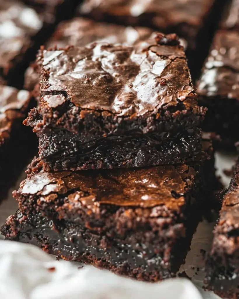 2 Ingredient Flourless Brownies