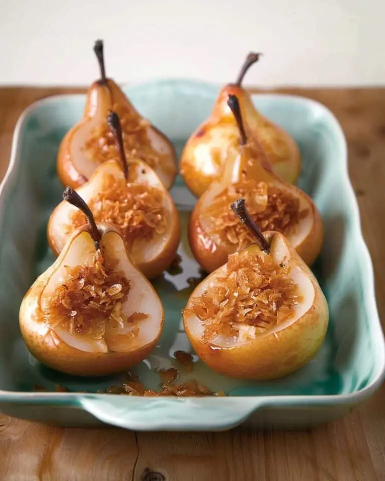 Baked Pears with Cinnamon and Honey