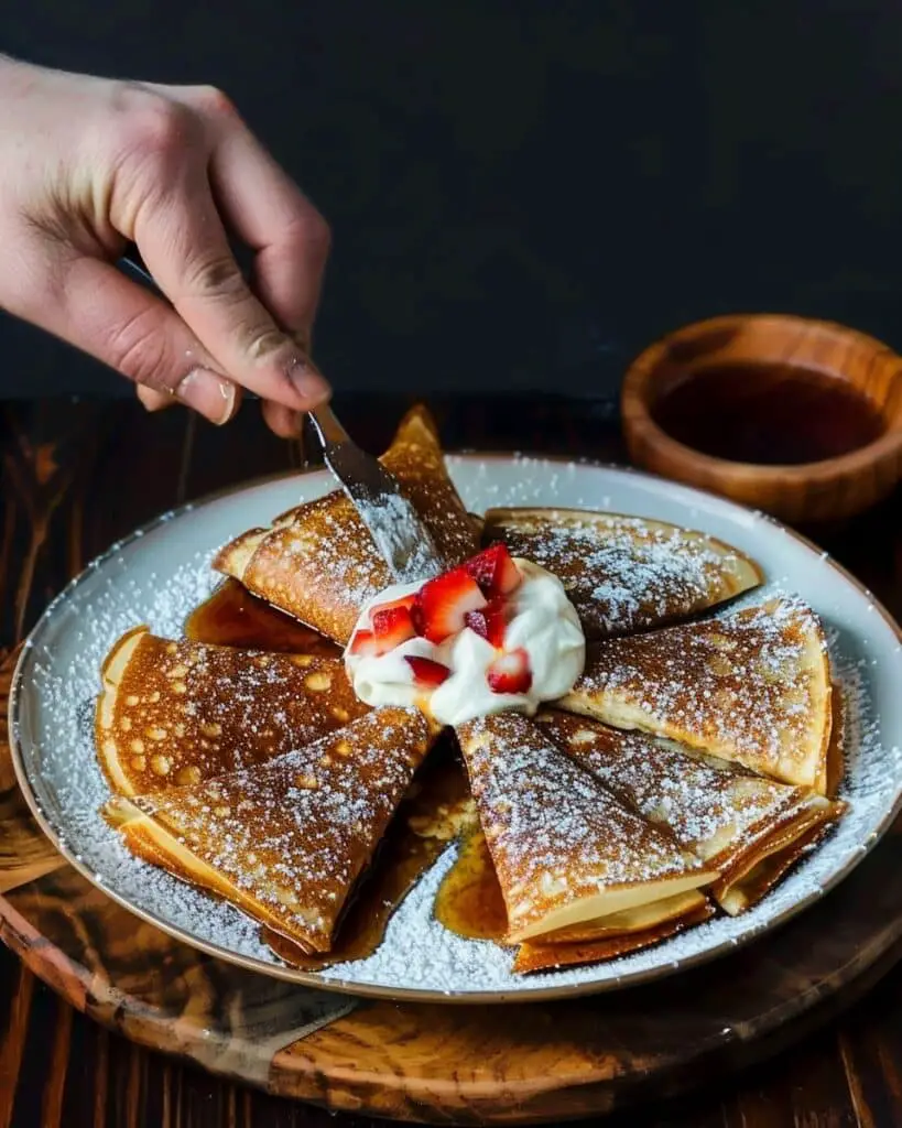 Blood Orange Crêpe Suzette for Two