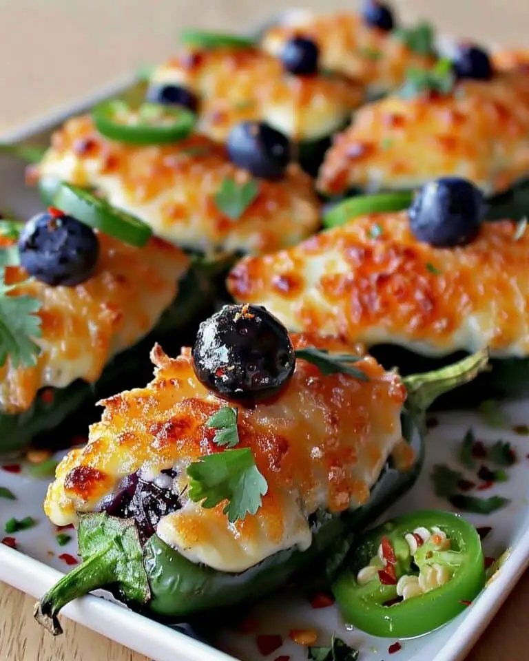 Blueberry Brie Jalapeño Poppers
