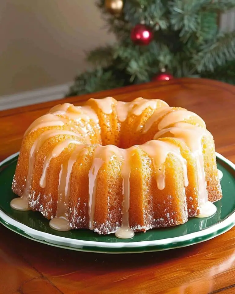 Brown Sugar Glazed Apple Bundt Cake