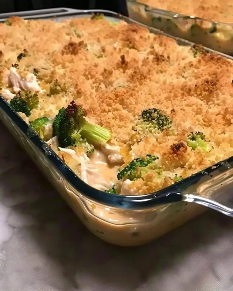Cheesy Chicken & Broccoli Bake (Low Carb Casserole)