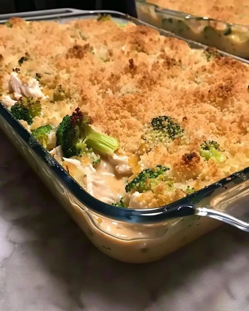 Cheesy Chicken & Broccoli Bake (Low Carb Casserole)