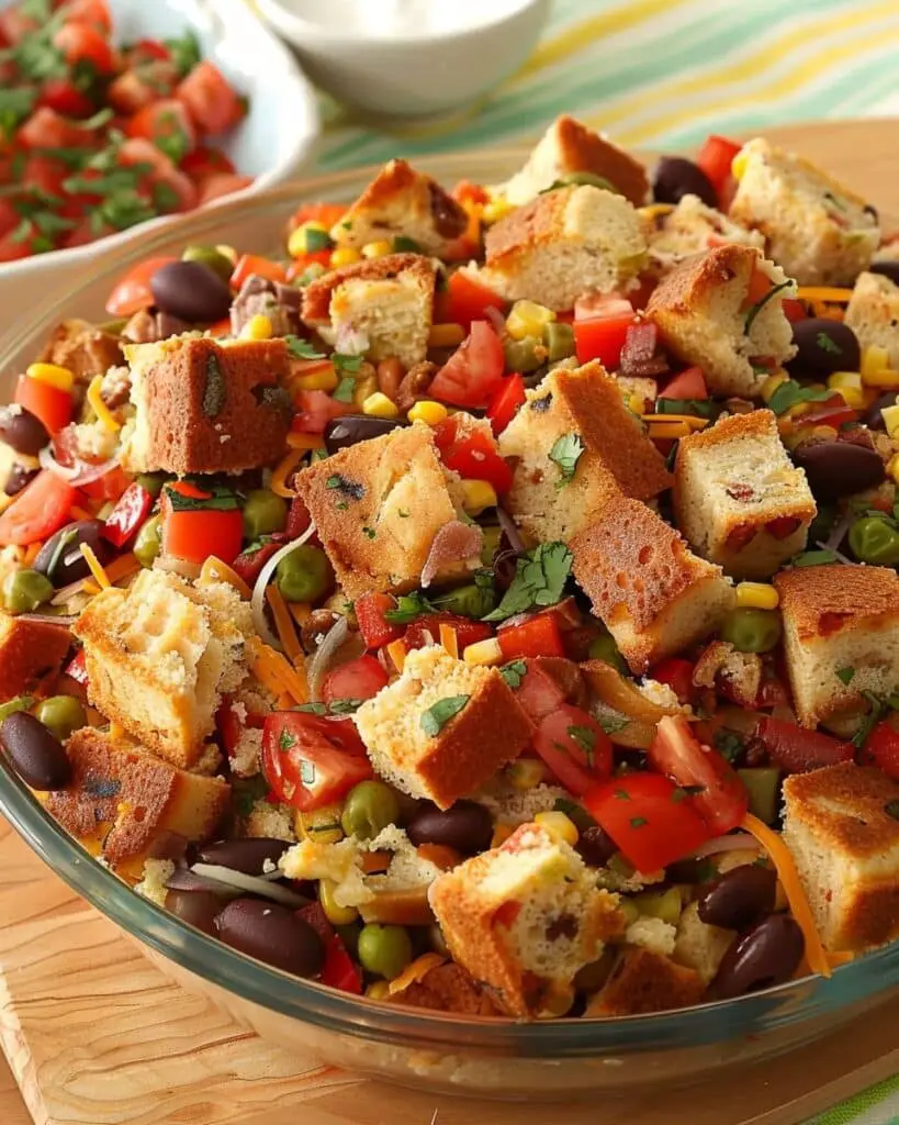 Chili Cornbread Salad