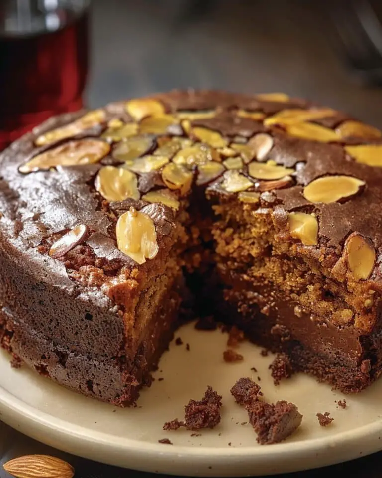 Chocolate Almond Yogurt Cake (No Flour)