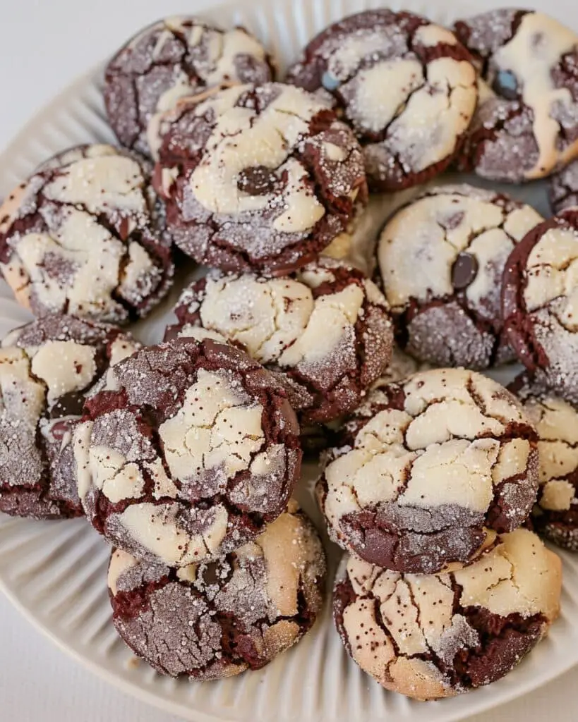 Chocolate Cookies and Cream Cookies