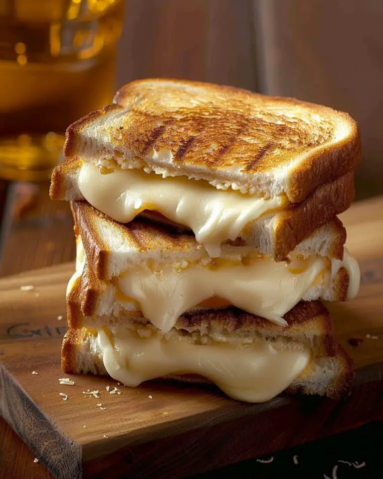 Four Cheese Grilled Cheese Sandwich