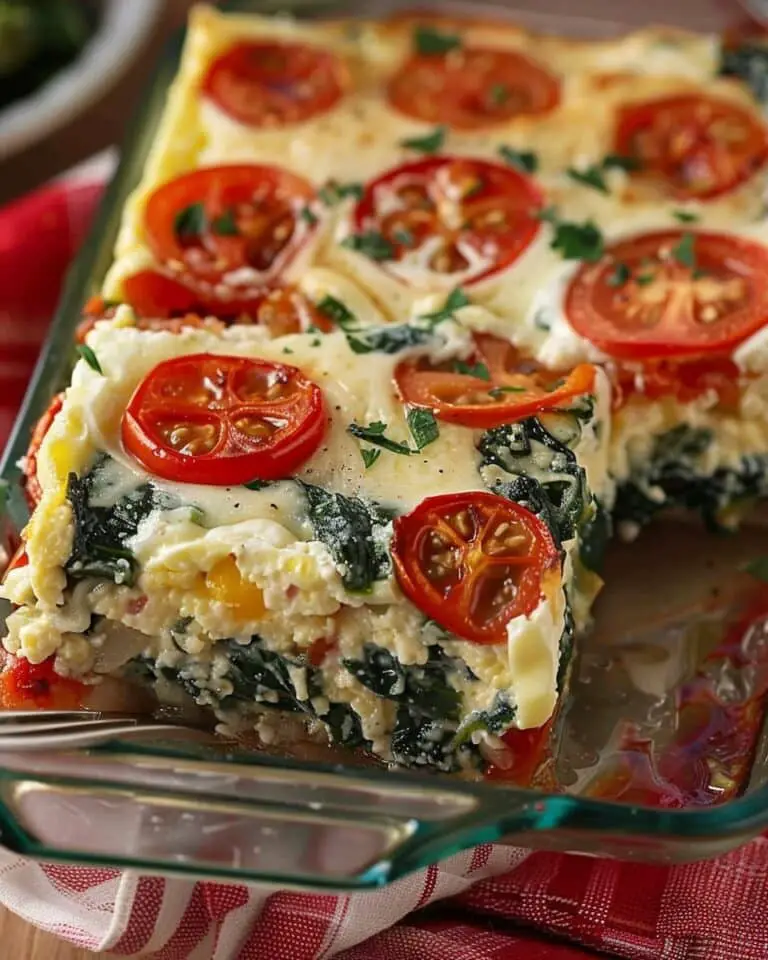Cottage Cheese Egg Bake with Veggies