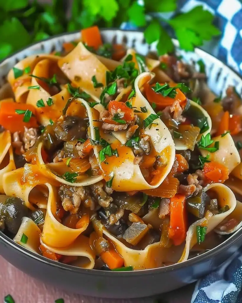 Crispy Crock Pot Drunken Noodles