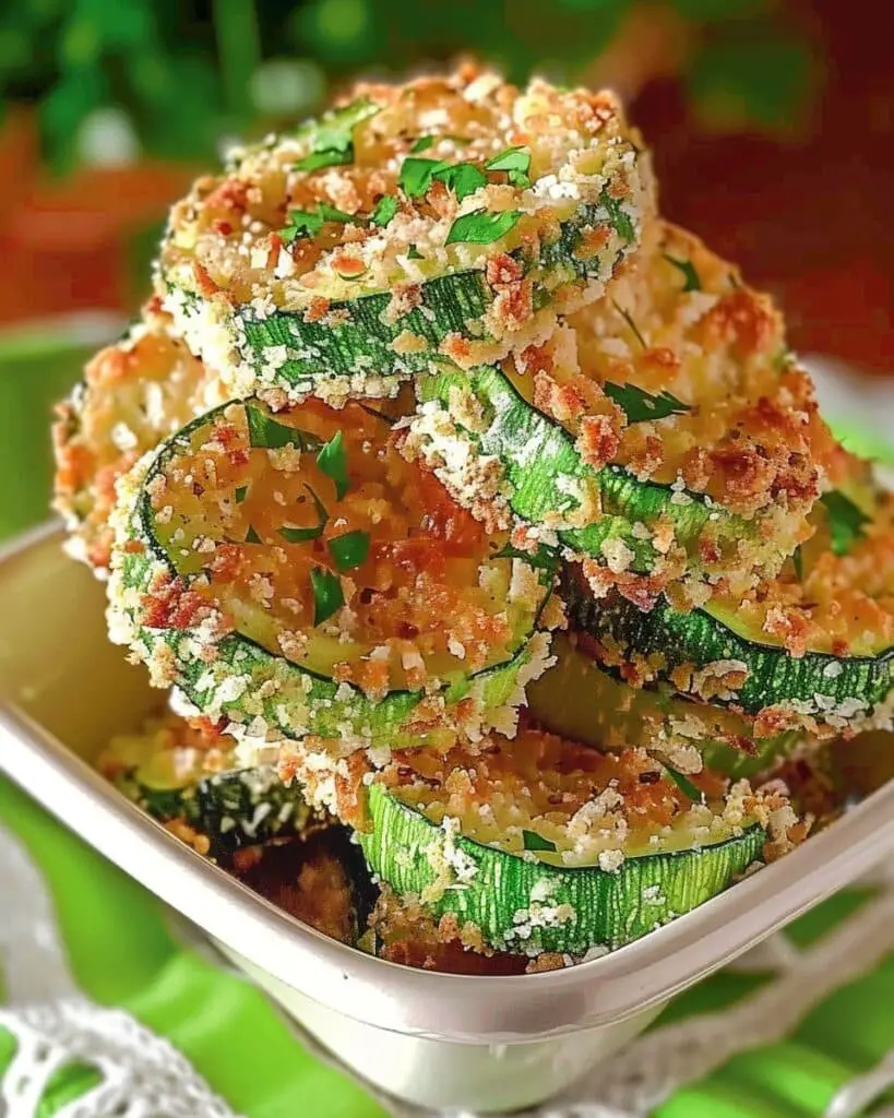 Crispy Parmesan Zucchini Rounds Recipe