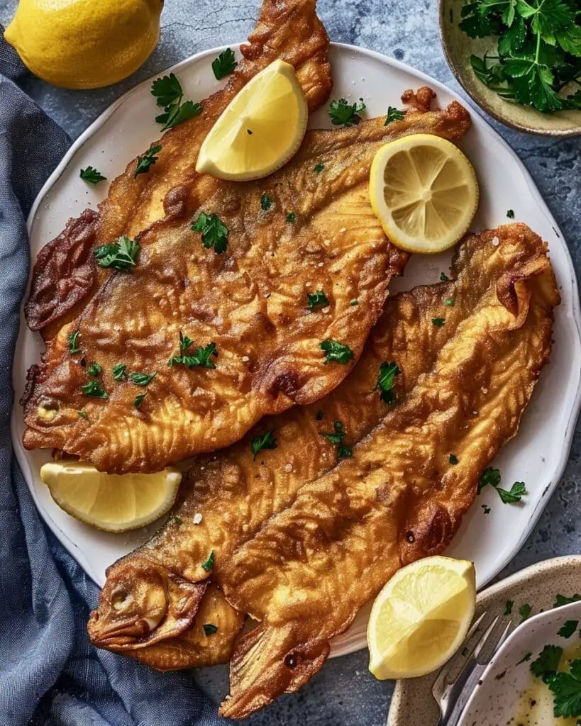 Golden Fried Sea Bass