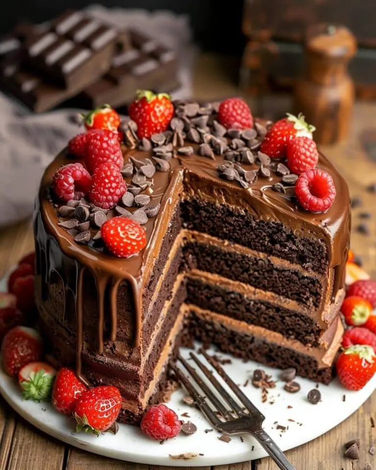 Death by Chocolate Protein Cake