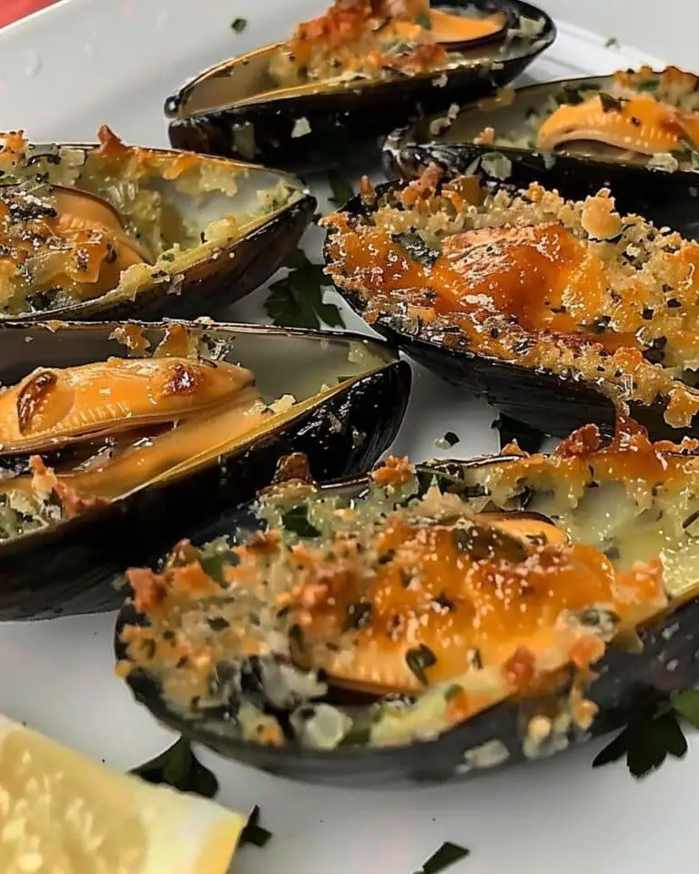 Seafood Heaven: Garlic Butter and Herb Baked Green-Lipped Mussels