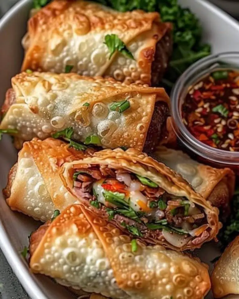 Egg Rolls with Philly Cheesesteak Flavor