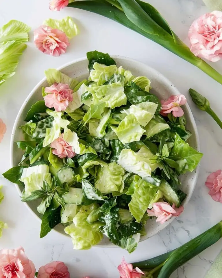 Green Goddess Salad with Creamy Dressing