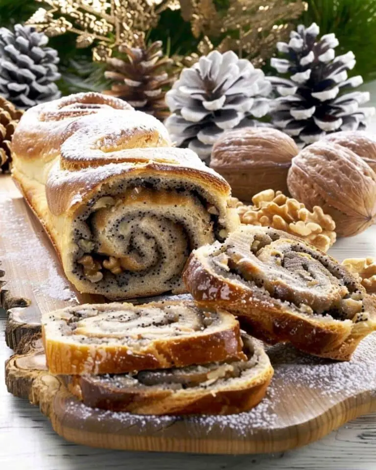 Hungarian Beigli, Walnut & Poppy Seed Roll Cake