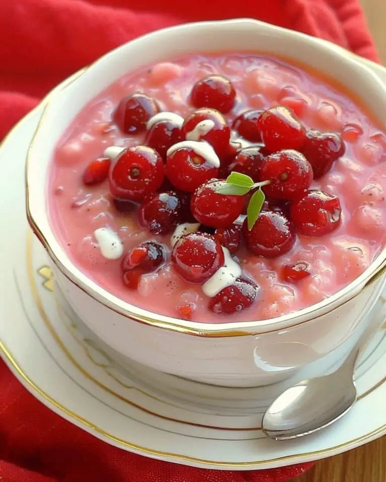 Hungarian Chilled Sour Cherry Soup (Hideg Meggyleves)