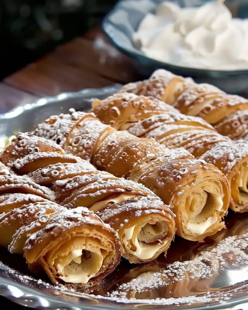 Hungarian Cream-Filled Chimney Rolls (Kürtőskalács Cream Rolls)
