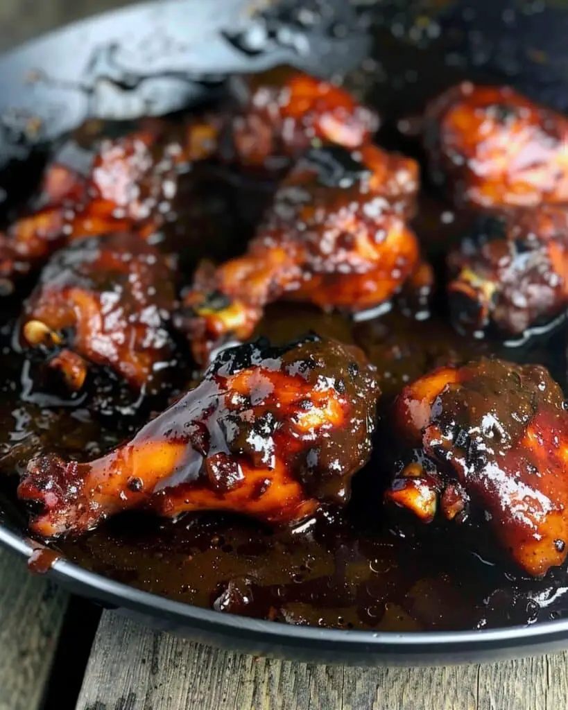 Island-Spiced Brown Stewed Chicken with Rich Savory Gravy and Deep Caramelized Flavor