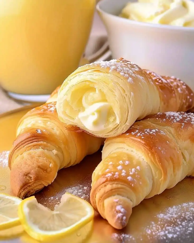 Lemon Cream Cheese Crescent Rolls