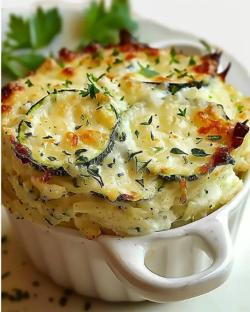 Mediterranean Zucchini & Cheese Bake