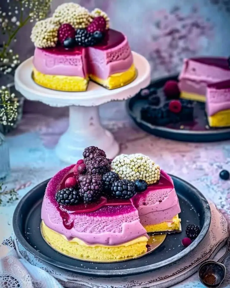 Mousse Cake with Fruits