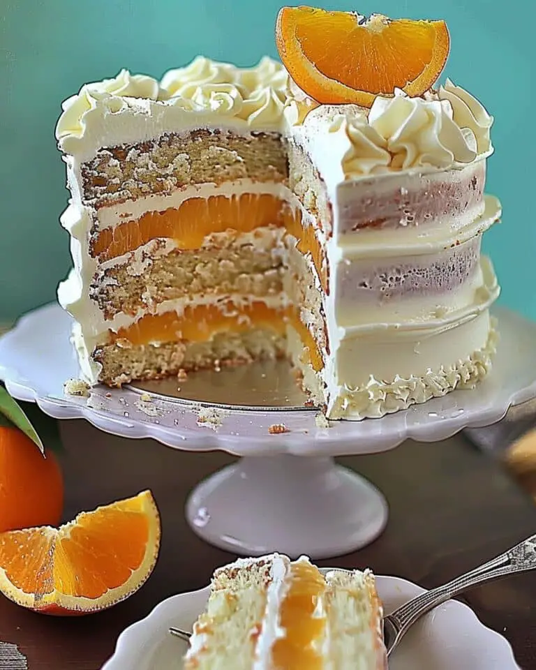 Orange Cake with Cream