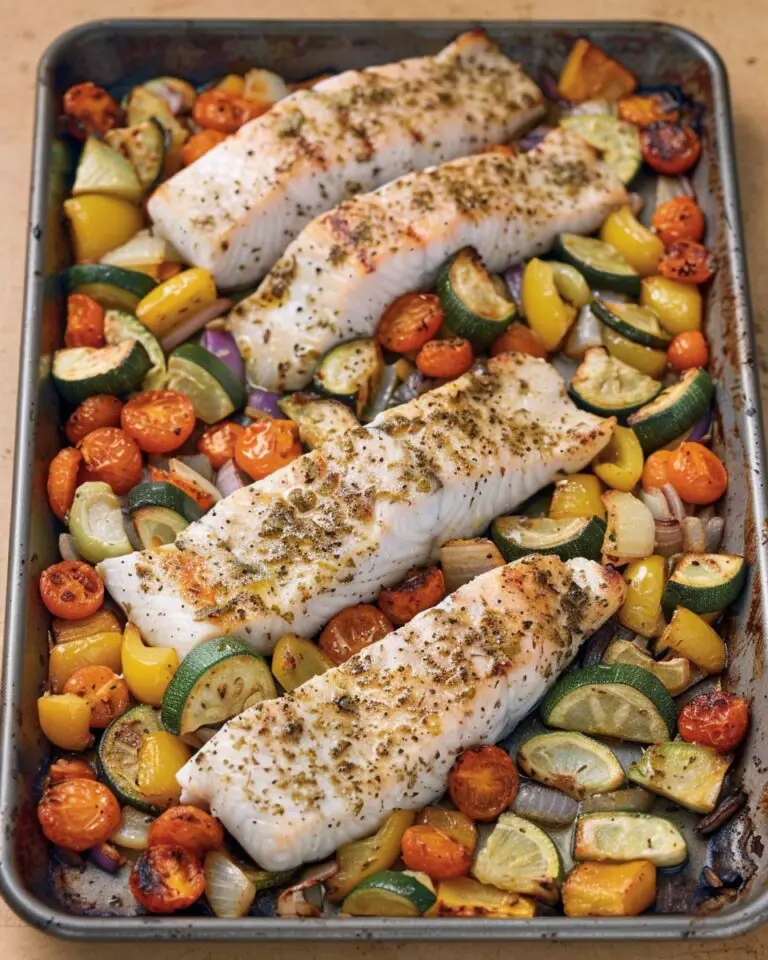Oven-Baked Hake with Vegetables