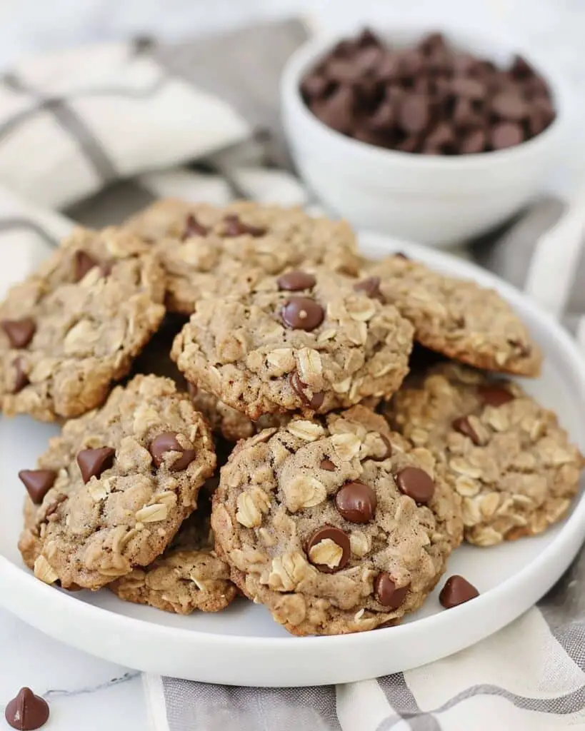 Peanut Butter Oatmeal Chocolate Chip Cookies