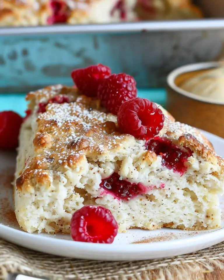 Raspberry Cottage Cheese Scones with 9g Protein Per Serving